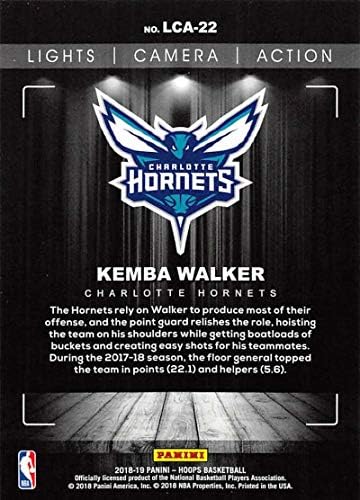 2018-19 NBA Hoops Lights Action Action Action הכנס קמעונאי 22 Kemba Walker Charlotte Hornet