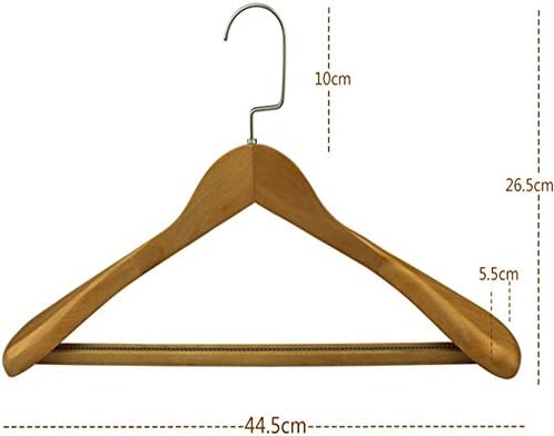 קולבי חליפת Teerwere עם נעילה בר-קולבי עץ עץ רחבים במיוחד ללא החלקה מכנסיים מכנסיים קולבים 45x26x5.5 סמ.