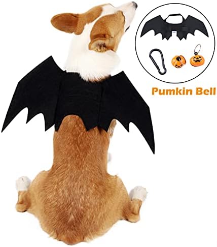 תחפושת לכלב של YXBQueen שמלת קוספליי חיית מחמד של חיית המחמד לכלבים קטנים כנפי עטלף תחפושת לחיית מחמד לחתול לתלבושת לחתול מסיבת קוספליי עבור ליל כל הקדושים