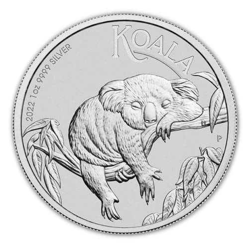 2022 P AU 1 OZ אוסטרלי קואלה קואלה מטבע מבריק מבריק עם תעודת אותנטיות על ידי COINFOLIO $ 1 BU