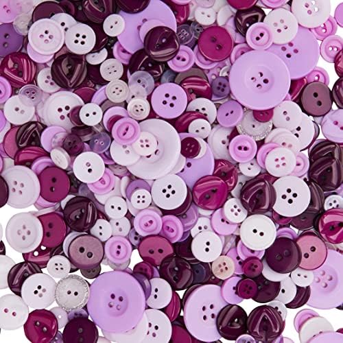 כפתורי Papermania Papermania מגוון 250 גרם-סגול, סגול