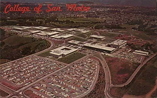 נוף אווירי, המכללה של סן מטאו סן מטאו, קליפורניה קליפורניה גלויה מקורית וינטג '