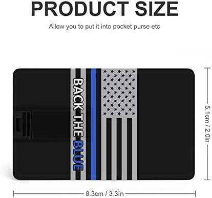 גב דגל קו המשטרה הכחול דגל USB כונן פלאש בהתאמה אישית של כרטיס אשראי כונן זיכרון מקל מקש USB מתנות מקש USB