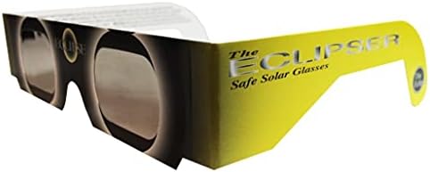 משקפי ליקוי חמה סולאריים - ISO מוסמך, אישור CE - 3 זוגות - שמש צהובה - גוונים סולאריים