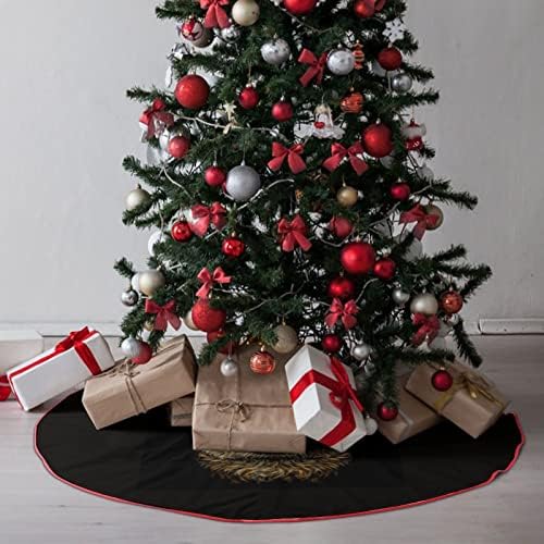 אלפקה לאמה דיוקן עץ חג המולד חצאית קטיפה רכה אדומה מכוסה למסיבת חג המולד קישוטים חגיגיים מקורה בחוץ