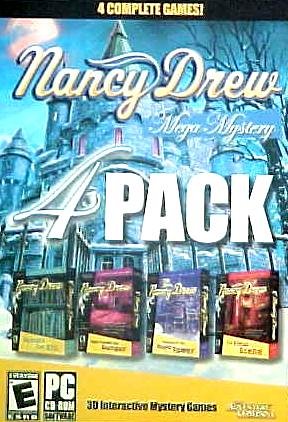 ננסי דרו מגה מסתורין 4 חבילה: סודות יכולים להרוג, להישאר מכוון לסכנה, אוצר במגדל המלכותי, ואת הסצנה הסופית