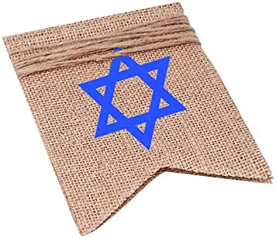 מלאכת מנדלה יוטה באנר שמחה של Shavuot לקישוטים של Shavuot שמח - חיצוני חוץ יוטה מקורה דגל Shavuot יהודי שלט שוואט.