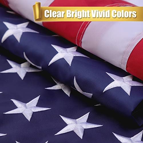 דגלים אמריקאים 3x5, דגל ארהב בארהב, תפירה פסים, דגלים עמידים כבדים לחיק הטבע, Grommets Prass ， הכוכבים הרקומים הטובים ביותר ודגלים אמריקאים של פסים.