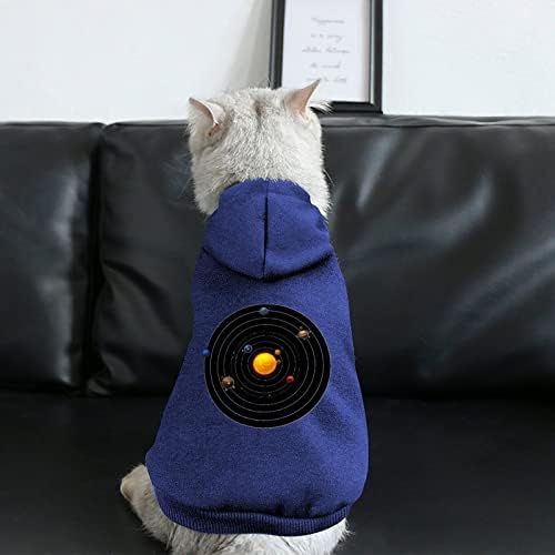 כוכבי לכת של מערכת סולארית תלבושות כלב תלבושות מחמד בגדים עם אביזרי כובע לחיות מחמד לגור וחתול XL