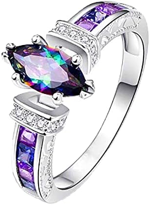 טבעת אופנה אירוסין גודל חתונה כסף נשים תכשיטי טבעות אופנה טבעת