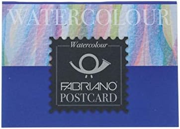 כרית צבעי מים של סטודיו פבריאנו, לחץ קר, 4 x 6, 140 קילוגרם, 20 גיליונות, לבן