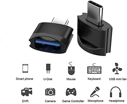 USB C נקבה ל- USB מתאם גברים תואם את Sony Xperia XZ2 Premium שלך עבור OTG עם מטען Type-C. השתמש במכשירי הרחבה כמו מקלדת, עכבר, מיקוד, GamePad, Sync, More