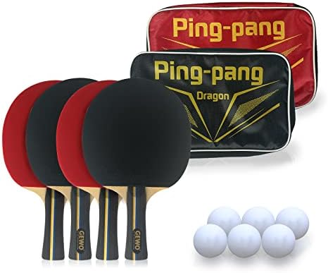CDEXX PING PANG SETDED SET PING PING PONG כדורי שולחן לבן שקית אחסון מחבט טניס