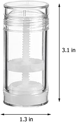 5 חבילות מכולות דאודורנט מפלסטיק, 1 גרם /30 מל צילינדר ברור ריק לבקבוקי צינור דאודורנט ניתן למילוי מחדש מיכל מקל לשפתון, שפתון
