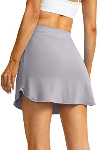חצאית טניס לנשים עם כיסי רוכסן כיסי נשים גולף ספורטס חצאיות לריצה מזדמנת