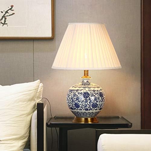 מנורת שולחן ZXZB ומנורת שולחן קרמיקה, מנורת מיטה בחדר שינה מיטה קלאסית מנורת שולחן סינית קלאס