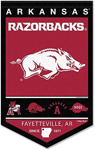 ארקנסו Razorbacks Heritage History Banner Pennant