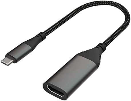 Pulwtop סוג C USB C ל- HDMI מתאם 4K@60Hz, אלומיניום דק במיוחד HDMI ל- USB C תואם לרעם 3 יציאה לתצוגת Mac Studio, MacBook Pro/Air, iPad Pro/Air 5, XPS, Surface ועוד