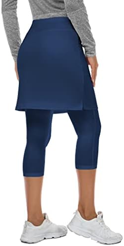 חצאיות של Skorts לנשים עם 4 כיסים מותניים גבוהים חצאים חצאים גולף אתלטית סקורט עבור טניס אימון ריצה מזדמנים