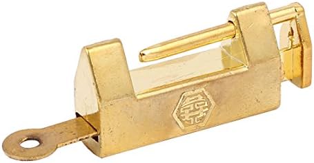 תכשיטי מקרה ארון חומרת תיבת בציר סגנון אופקי פתוח מנעול מנעול זהב טון תפסים עם מפתח