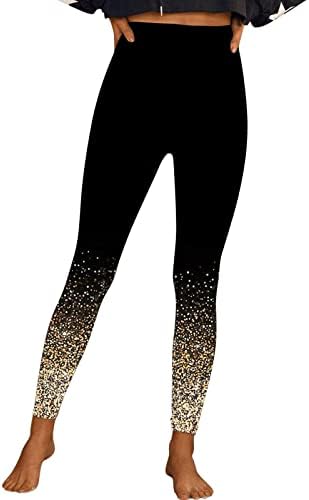 מכנסי יוגה של Yubnlvae לנשים מותניים גבוהים מותניים טרנדיים מזדמנים מזדמנים כשירים כושר ספורט חדר כושר ספורט תרגיל חותלות חיצוניות