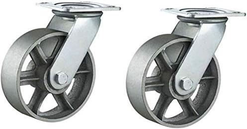 גלגלי גלגלים GMLSD, 2 יחידות טמפרטורה גבוהה 6 אינץ '150 ממ גלגלים ברזל מסתובב כבד
