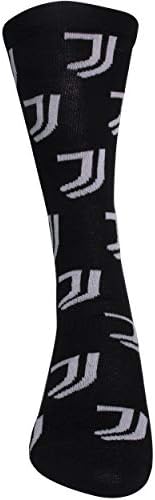 מכבי ארט רשמית זוג גרביים שחורות של יובנטוס עם לוגו, מידה 9-13
