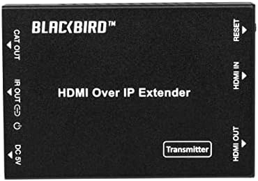 Monoprice Blackbird H.265 HDMI מעל ערכת IP Splitter System ומאריך עד 150 מ '1080p, מפיצים וידאו מלא HD למרחקים עד 492 רגל מעל רשת ה- Gigabit Ethernet הקיימת שלך