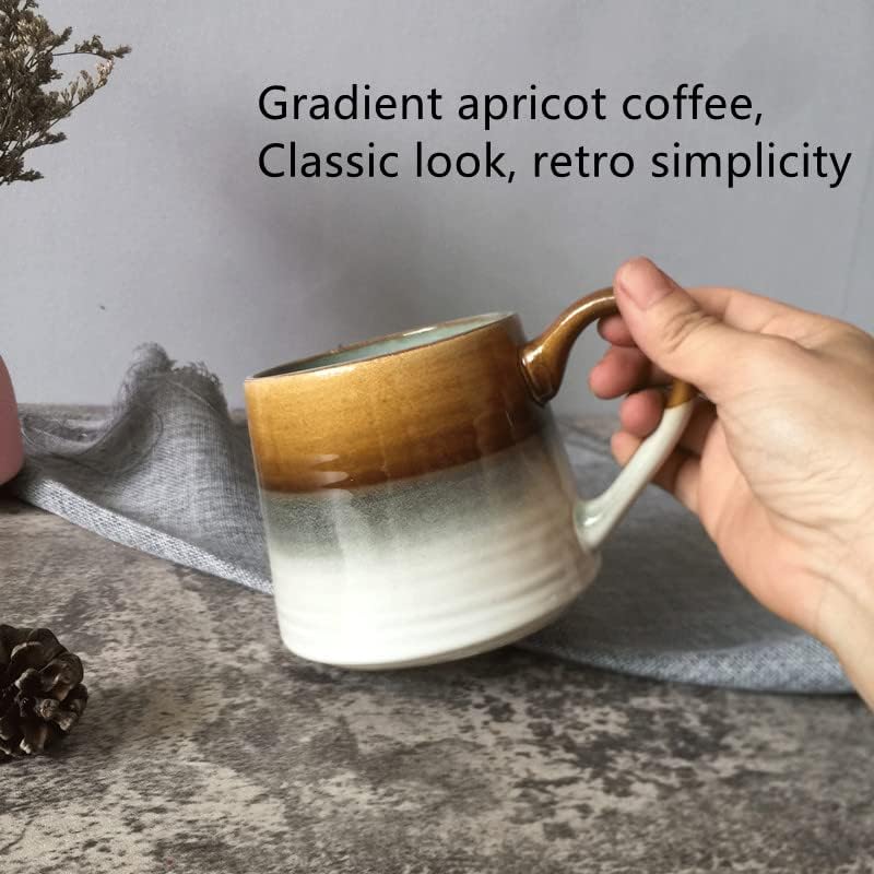 מתלהב 13.5oz כוס קפה קרמיקה קרמיקה רטרו כוס תה רגיל צבע מחליף תהליך קרמיקה כוס כוסות תה לאוהבי הספרים תה B001F1XWPI, קליבר 3.5 אינץ ', גובה 3.5 אינץ'