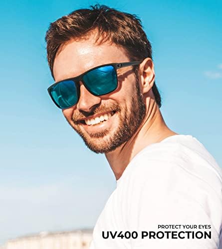 משקפי שמש מקוטבים של קאליאדי גברים, משקפי שמש של גברים קלים הגנה על UV מקוטבת