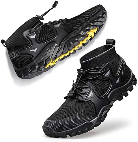 נעלי הליכה של Sobaso Mens נעלי ריצה שביל ריצה מסוגננות עמידות כושר עמיד בכושר הליכה סניקרס גרב