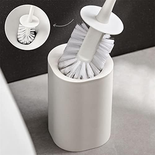 Lakikamts מברשת אסלה פשוטה מברשת שירותים לבנה ראש מים דליפת דליפת קיר בסיס תלייה או רצפה מברשת ניקיון WC מוצרי אמבטיה