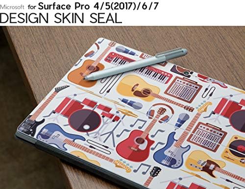igsticker Ultra דק פרמיום מגן מדבקות גב עורות כיסוי מדבקות טבליות אוניברסאלי עבור Microsoft Surface Pro7 / Pro2017 / Pro6 012037 Musics Guitar Cool