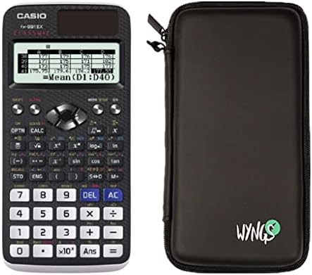 Casio FX-991EX מחשבון מדעי + WYNGS CANSETION CASE BLACK BLACK