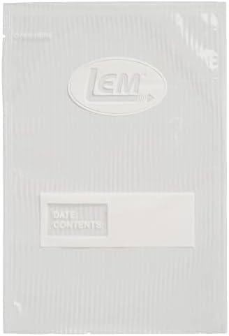 מוצרי LEM MAXVAC 1089 שקיות ואקום של QUART, 8 x 12, 100 ספירה