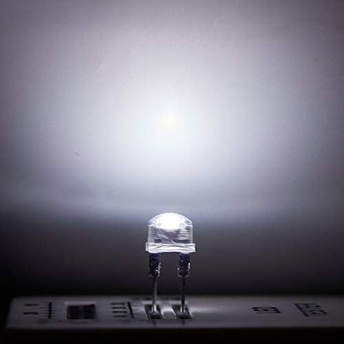 צ ' אנזון 50 יחידות 8 ממ לבן הוביל דיודה אורות בהיר תאורת הנורה מנורות אלקטרוניקה רכיבים מחוון אור פולטות דיודות