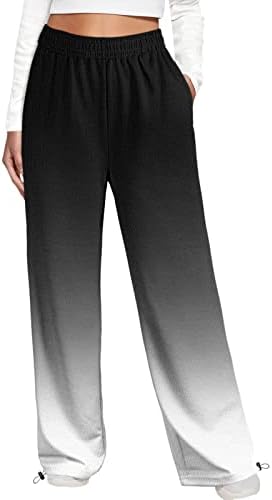Grge Beuu מכנסי טרנינג מכנסי טרניוט מכנסיים קפרי לנשים מכנסי טרקלין פאלאצו עם כיס אלסטי מותניים רץ המותניים