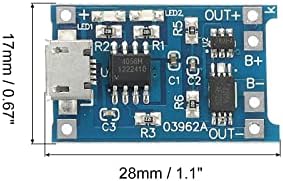 Meccanixity Micro USB 4.5-5.5V 1A 18650 מודול מטען סוללות מודול טעינה לוח פונקציות הגנה כפולות של 5