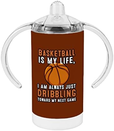 כדורסל הוא שלי חיים כוס קש-מגניב הדפסת תינוק כוס קש-נושאים כוס קש