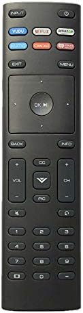 Universal Vizio Remote XRT136 with Hulu Netflix VUDU XUMO Crackle iHeart Apps for Vizio TV D50f-F1 D24f-F1 D43f-F1 E43-E2 E60-E3 E75-E1 P55-E1 P65-E1 P75-E1 M70-E3 M65-E0