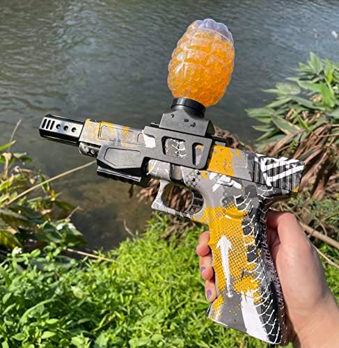 אקדח צעצוע חשמלי ג'ל בורסטר חשמלי משתמש בכדורי חרוזי מים עבור משחקי קרב של צוות חיצוני בגילאי 14+