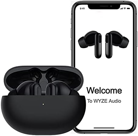 Wyze Earbuds Pro, 40 dB מבטלים רעש פעיל אוזניות אלחוטיות, 6 אוזניות מבטלות קוליות קולי, אוזניות Bluetooth, Bluetooth 5.0 טעינה אלחוטית Alexa מובנית אוזניות אלחוטיות אמיתיות