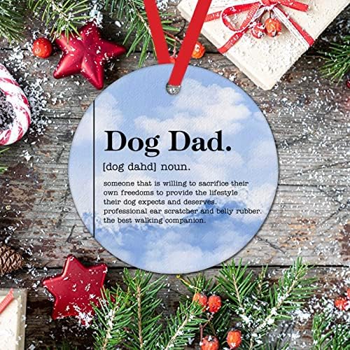 חג המולד קישוטי כלב אבא עצם בחדות פורצלן קרמיקה חג המולד קישוט כלב אבא בחדות חג המולד קישוטי עץ מצחיק בחדות קישוטי מתנה