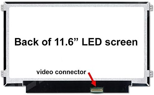 RINBERS 11.6 תצוגת מסך LCD LCD LCD תצוגת WXGA HD 30 PIN EDP סוגריים צדדיים החלפת HP Chromebook 11 G3 G4 G4 EE G5 G6 G7 G9 EE 11A G8 EE NOON, Probook 11 G2, Stream 11 Pro G3 Series Series