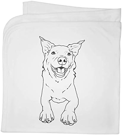 AZEEDA 'כלב בקר אוסטרלי' שמיכה/צעיף כותנה כותנה