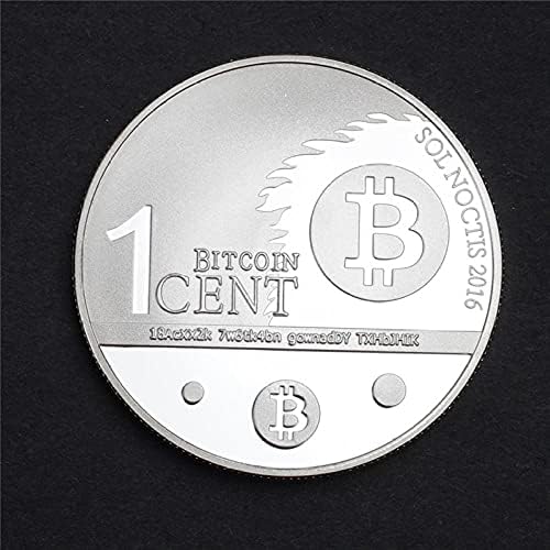 Adacryptocoincryptocurrency מטבע אהוב על ארצות הברית Bitcoin Eagle Eye Eye Silver מצופה מטבע מזל מטבע אספנות מטבע זיכרון מטבע