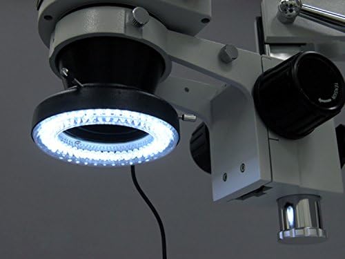 AMSCOPE LED-144-YK-LED 144-LED TIRNING TIRK TIRK עם מתאם