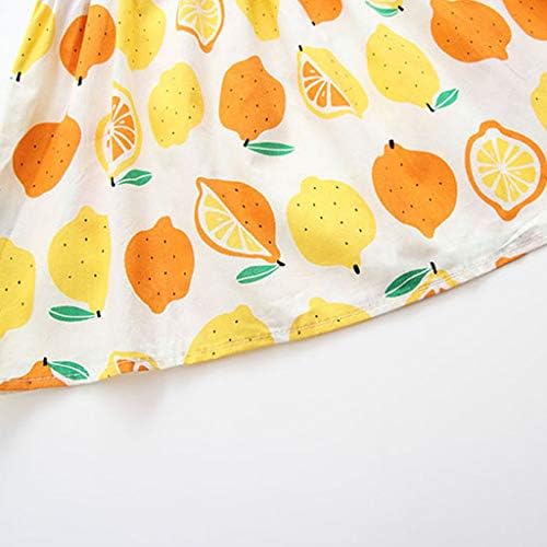 בגדי תינוקות מעוצבים מתוכננים מערכות ביגוד משולבות של רצועת הדפס לימון ללא שרוולים