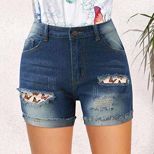 מכנסי אתקיה ג'ין לנשים חתוך נשים מכנסיים קצרים בקיץ ג'ינס סקסי מכנסיים קצרים חור דק עם כיסים נשים קטנות