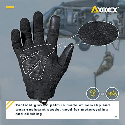 AXBXCX מסך מגע נושם כפפות טקטיות אצבעות מלאות לאופנוע פיינטבול של AirSoft אופנוע צייד חוץ חיצוני